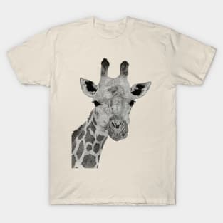 Dotwork Giraffe Art Print T-Shirt